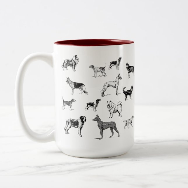 Chien se reproduit Mug (Gauche)