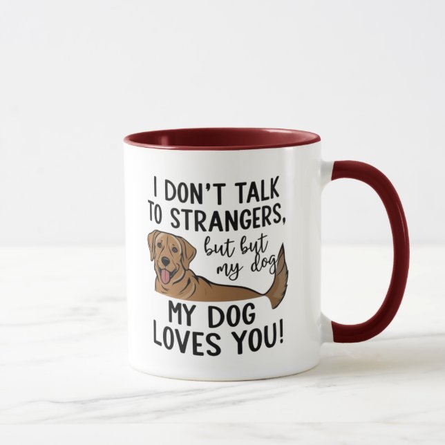 Chien t'aime Mug (Droite)