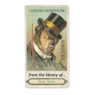 Chien taureau - ID plaque de livre