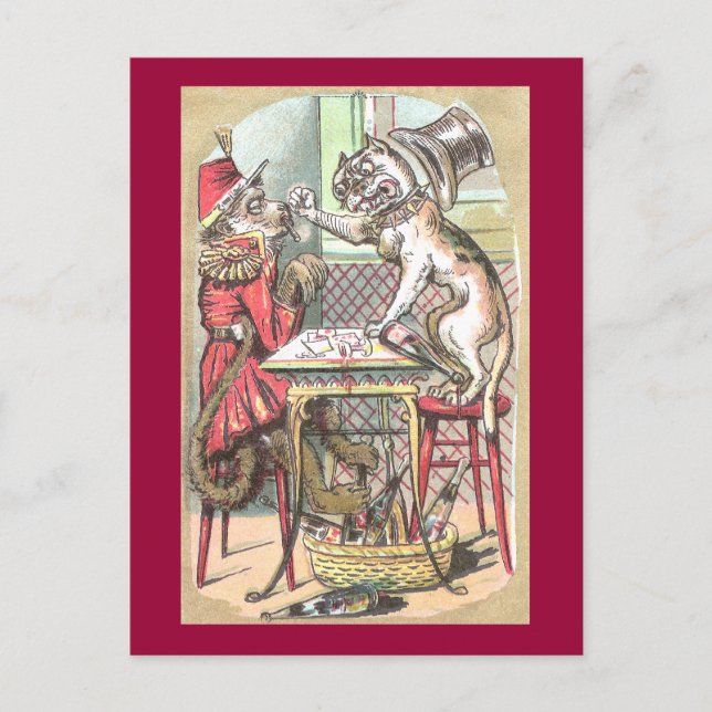 Chien-tête de carte de singe dit Bulldog (Devant)