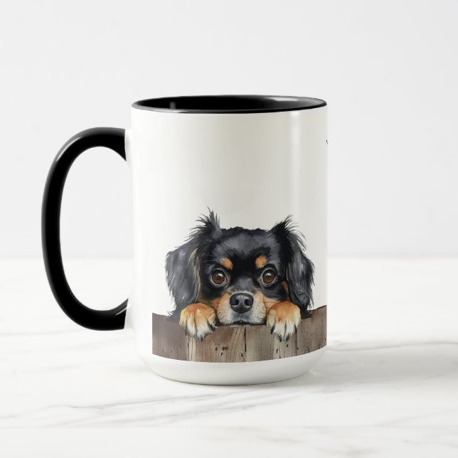 Chien Tibétain Espagnol Mug (Gauche)