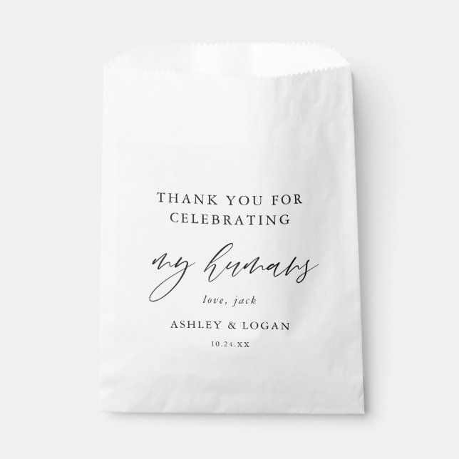 Chien Treat Favor Sacs Animaux Mariage Favor Sacs (Devant)