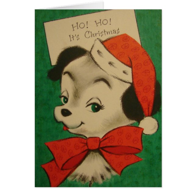 Chien vintage Ho Ho C'est Noël (Devant)