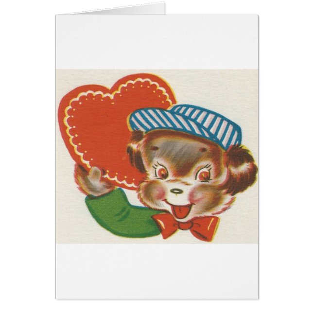 Chien vintage Valentine (Devant)