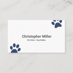 Chien Walker Animal de compagnie assis Carte de vi