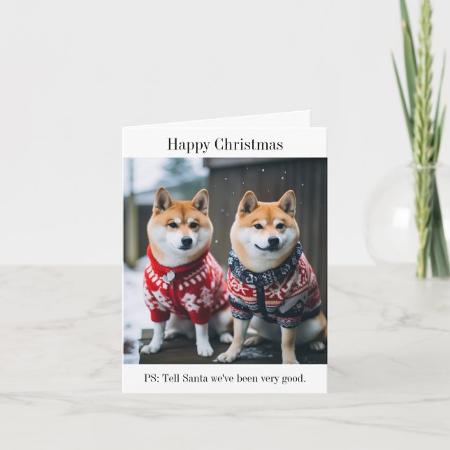Chiens Akita japonais dans la carte des jumpers de (Devant)