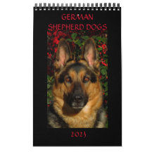 CHIENS ALLEMANDS SHEPHERD - Calendrier d'une page