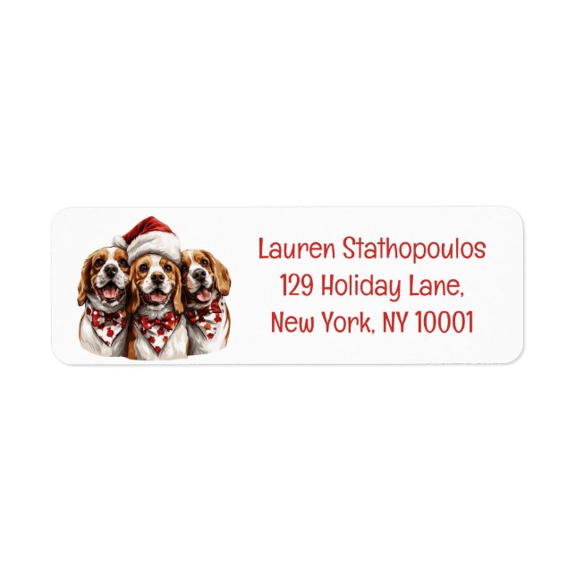 Chiens Beagle de Noël (Devant)