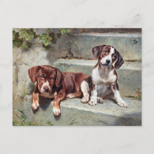 Chiens beagles Chiens Chiens Chiens Vintage Carte 