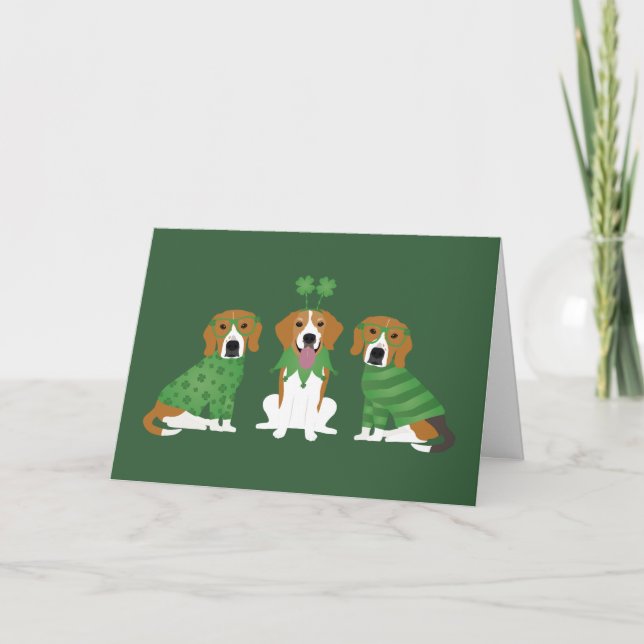 Chiens Beagles Merci Jour de la Saint Patrick (Devant)