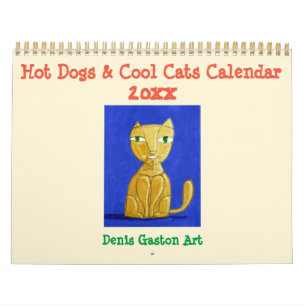 Chiens chauds et chats Cool Calendrier 2020