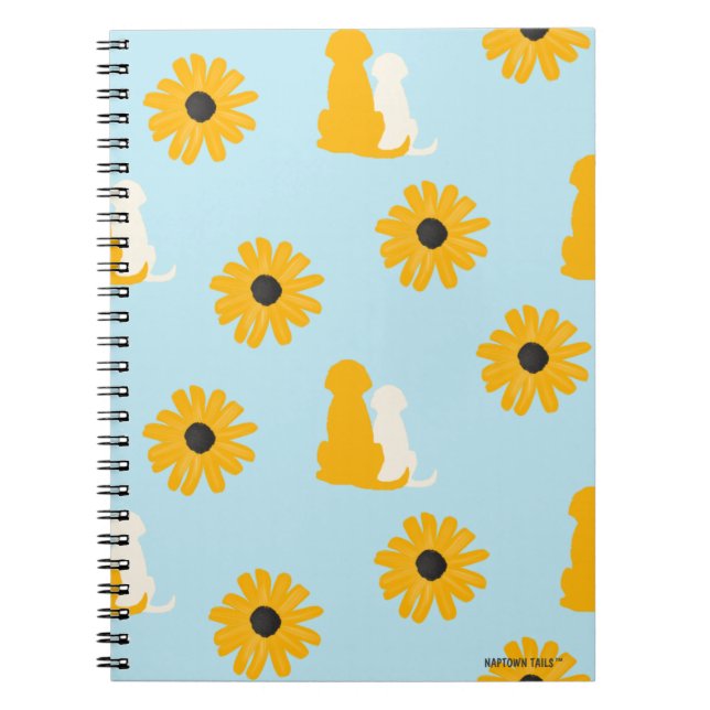 Chiens côtiers et fleurs Journal des Carnets spira (Devant)