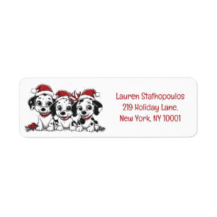 Chiens dalmates de Noël