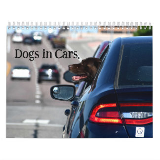 Chiens dans le calendrier des voitures