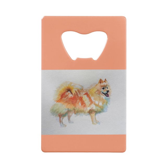 Chiens d'aquarelle allemands Spitz Pomeranian (Dos)