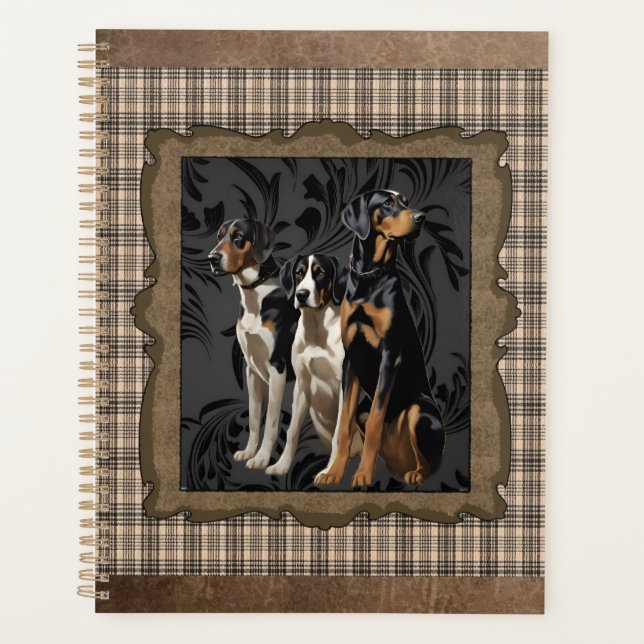 chiens de chasse sur plaid (Devant)