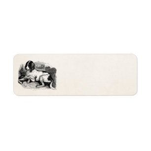 Chiens de chiens de 1800s de chien de chasse de