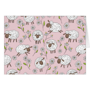 Chiens de comptage sur coton bonbon rose