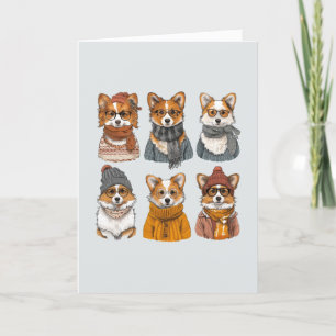 Chiens de Corgi gallois à la mode Merci