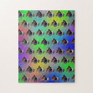 Chiens de Guinée arc-en-ciel, Puzzle