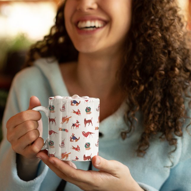 🎅 🐶 Chiens de Noël Mug (Christmas Dogs Coffee Mug)
