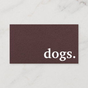 Chiens de tableau moderne. carte punch de fidélité