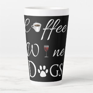 Chiens de vin de café Latte Mug
