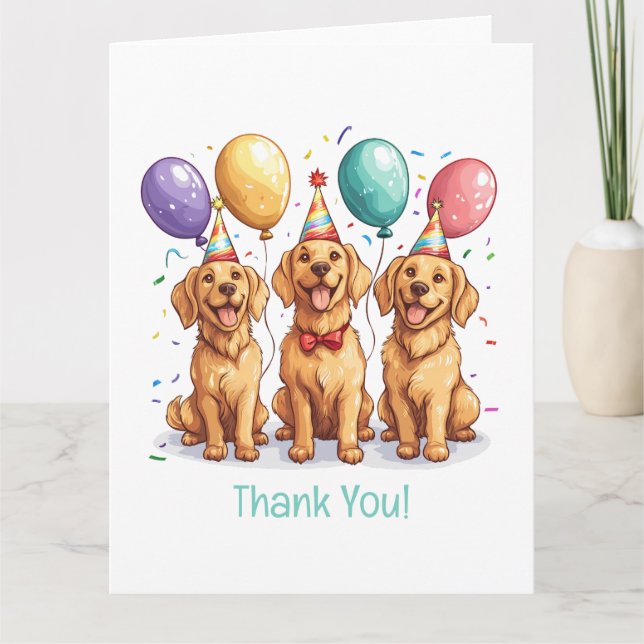 Chiens d'or de l'année d'anniversaire du Merci (Devant)