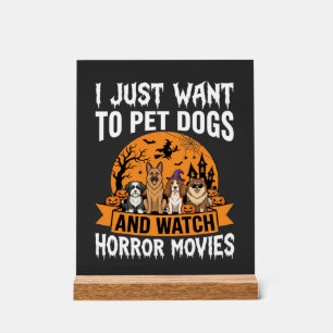 Chiens drôles d'Halloween Vecteur de films d'horre