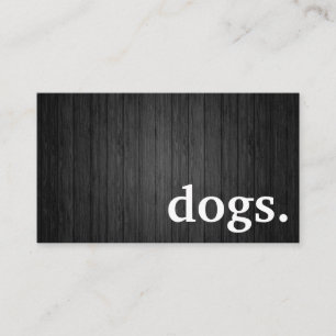 Chiens en bois modernes. carte de fidélité