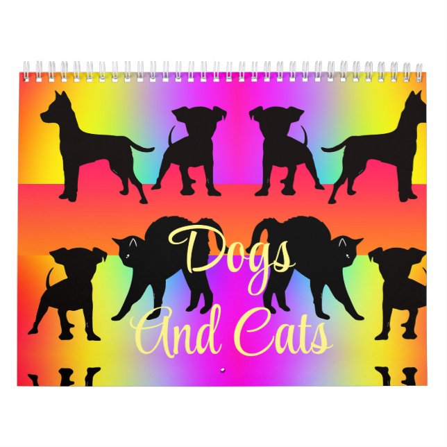 Chiens Et Chats Calendrier 12 Mois (Protection)