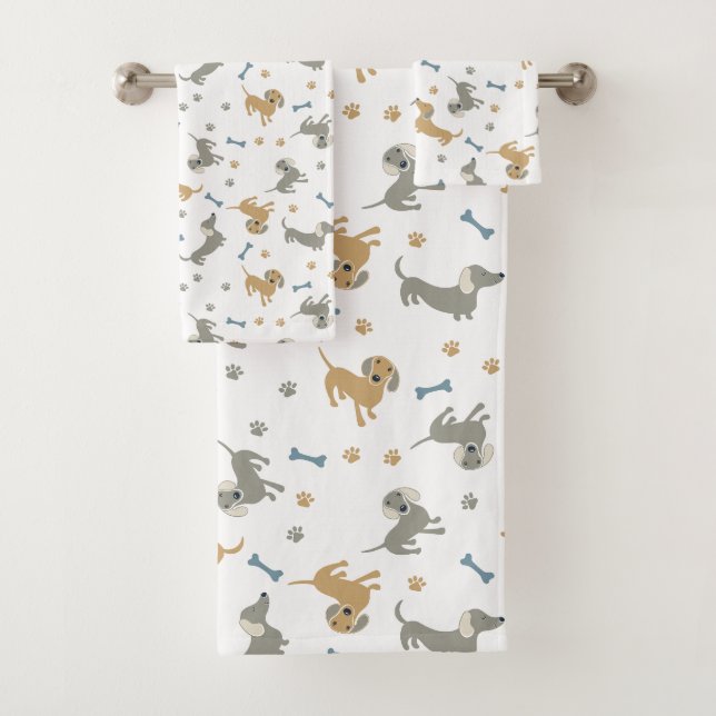Chiens et pattes Dachshund Cute Pastel (En situation)