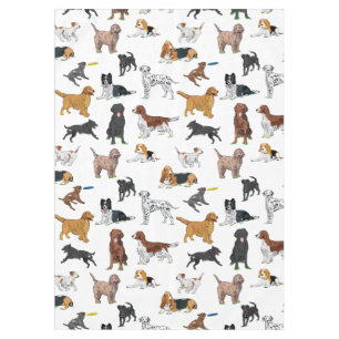 Chiens mignons Illustrations Motif nappe