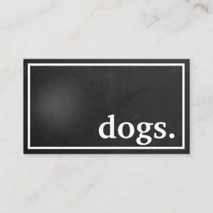 Chiens modernes. carte punch fidélité