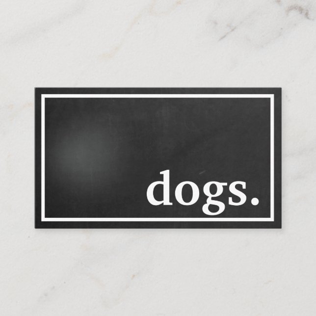 Chiens modernes. carte punch fidélité (Devant)