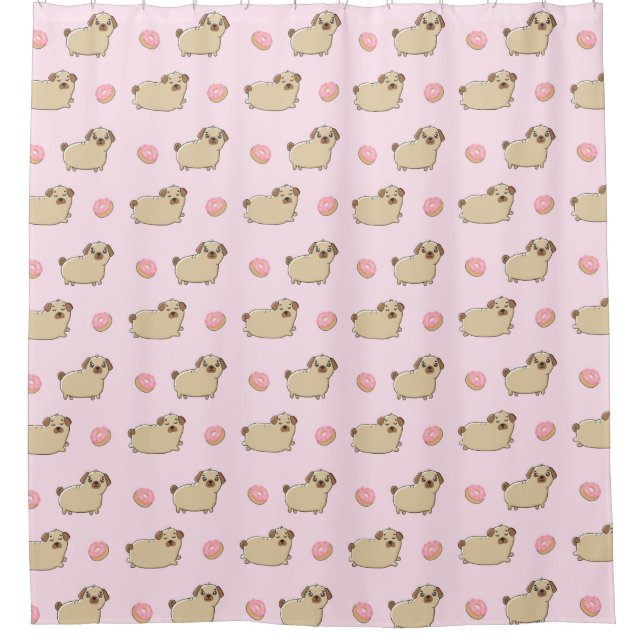 Chiens Motif rideau de douche (Devant)