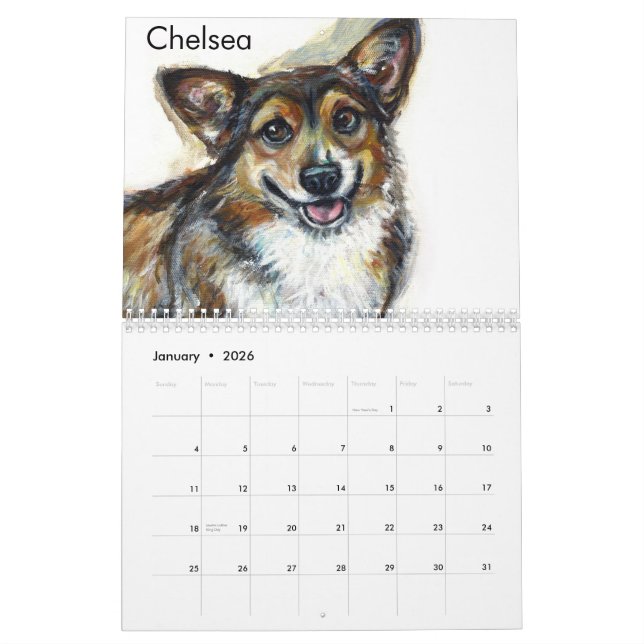 Chiens par le calendrier d'Angie 2013 (Jan 2026)
