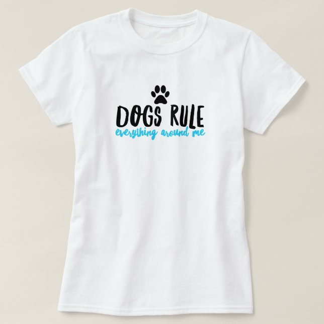 Chiens Règle T-shirt (Design devant)