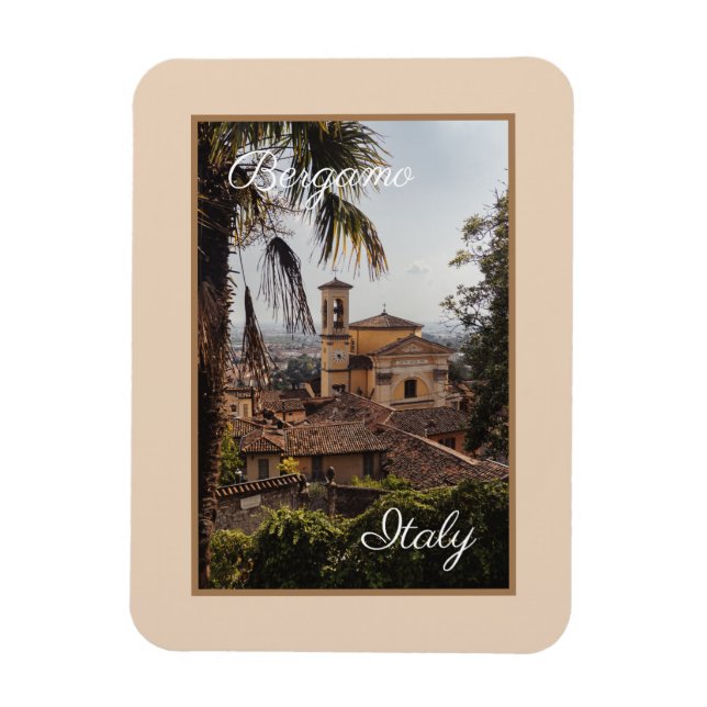 Chiesa di Santa Grata Inter Vites, Bergamo, Italy Magnet (Vertical)