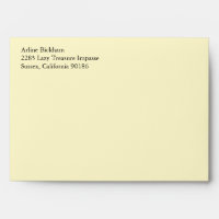 Chiffon citron A7 5x7 Enveloppe personnalisée préa