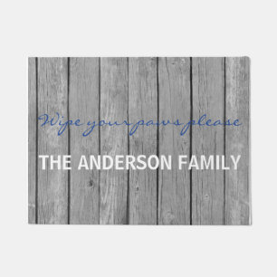 Chiffon en bois Brown de Faux votre tapis de porte