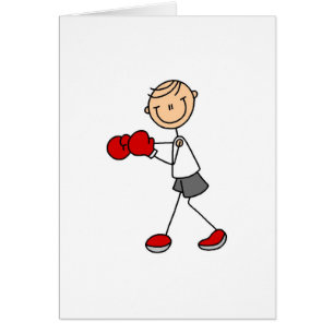 Chiffre carte de bâton de boxe