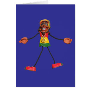 Chiffre de bâton de Rasta avec le signe de paix