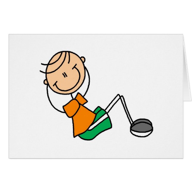 Chiffre de bâton exerçant le T-shirts et les (Devant horizontal)