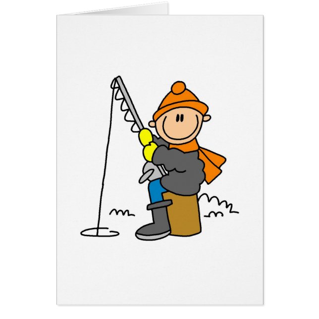 Chiffre pêche de bâton de glace (Devant)