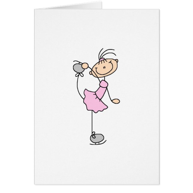 Chiffre rose patineur de bâton de fille de glace (Devant)
