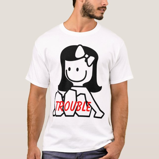 CHIFFRE T-SHIRT DE BÂTON DE PROBLÈME (Devant)