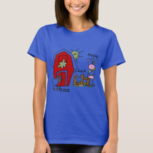 Chiffre T-shirts et cadeaux de bâton d'animaux de