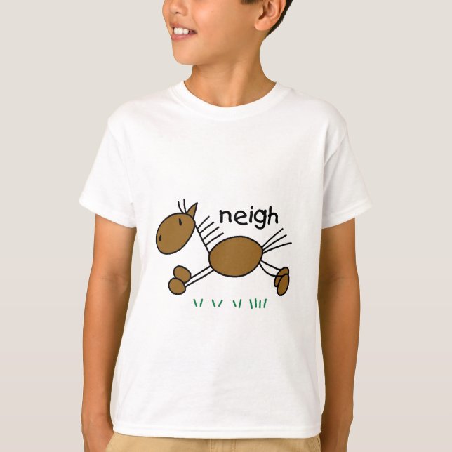 Chiffre T-shirts et cadeaux de bâton de cheval (Devant)