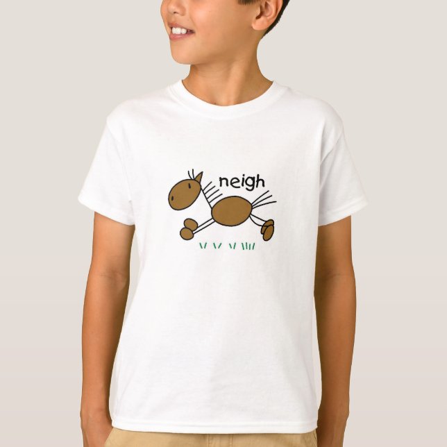 Chiffre T-shirts et cadeaux de bâton de cheval (Devant)